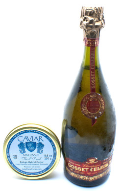 1990 Gosset Celebris Champagne with Kaluga Caviar Pairing