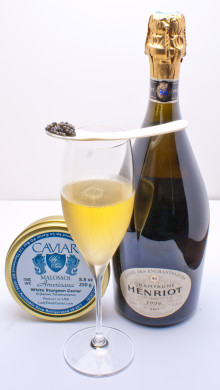 1996 Henriot Enchanteleurs champagne paired with white sturgeon caviar