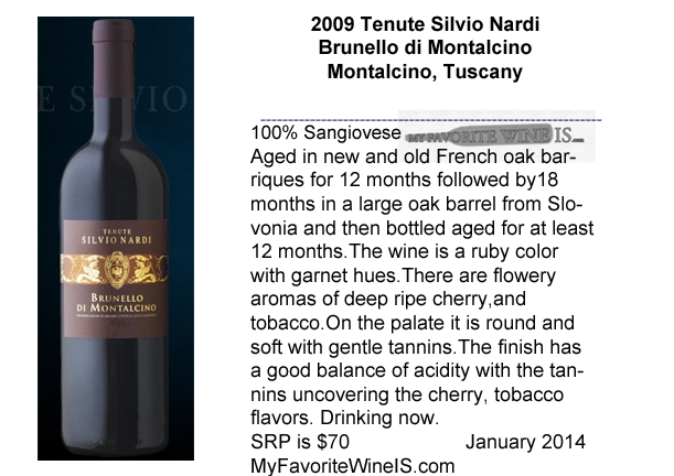2009 Tenute Silvio Nardi Brunello di Montalcino My Favorite Wine IS