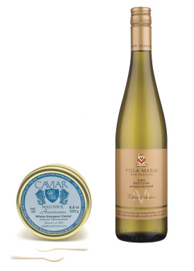 2011 Villa Maria Cellar Selection Riesling and Americana Caviar Pairing