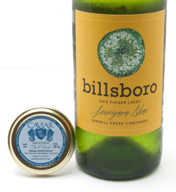 Billboro Sauvignon Blanc paired with Kaluga Caviar