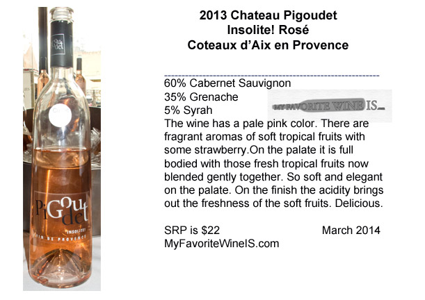 2013 Chateau Pigoudet Insolite! Coteaux d'Aix en Provence