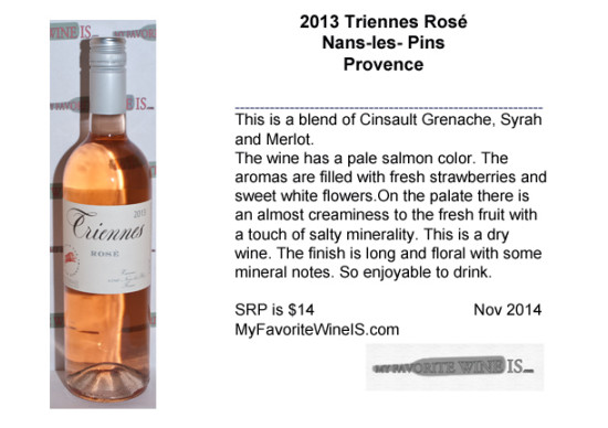 2013 Triennes Rosé from Provence