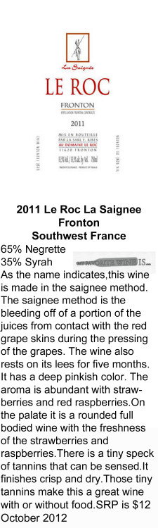 2011 Le Roc Saignee for WEB