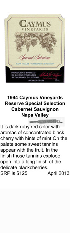 1994 Caymus Special Selection Reserve for WEB