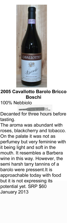 2005 Cavallotto Barolo Bricco Boschi for WEB