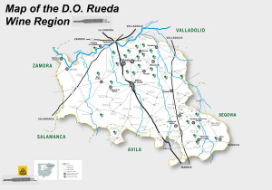 Map of Rueda,Spain