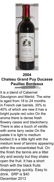 2004 Chateau Grand Puy Ducasse for WEB