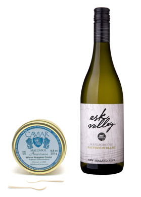 2014 Villa Maria Esk Valley Sauvignon Blanc and Americana Caviar Pairing