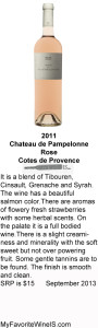 2011 Chateau de Pampelonne Rose My Favorite Wine IS