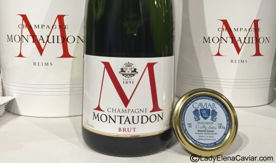 Montaudon champagne and osetra caviar 