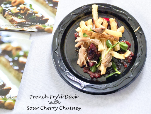 French Fry'd Duck with Sour Cherry Chutney from Chef Hugo Uys of Brod Kitchen