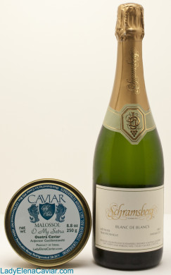 2012 Schramsberg Blanc de Blancs Sparkling Wine with Osetra Caviar